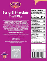 Platinum Berry & Chocolate Trail Mix 22 oz | Resealable Bag | Sweet & Savory Blend with Peanuts, Raisins, Berries & Candy-Coated Gems | Colorful Snack