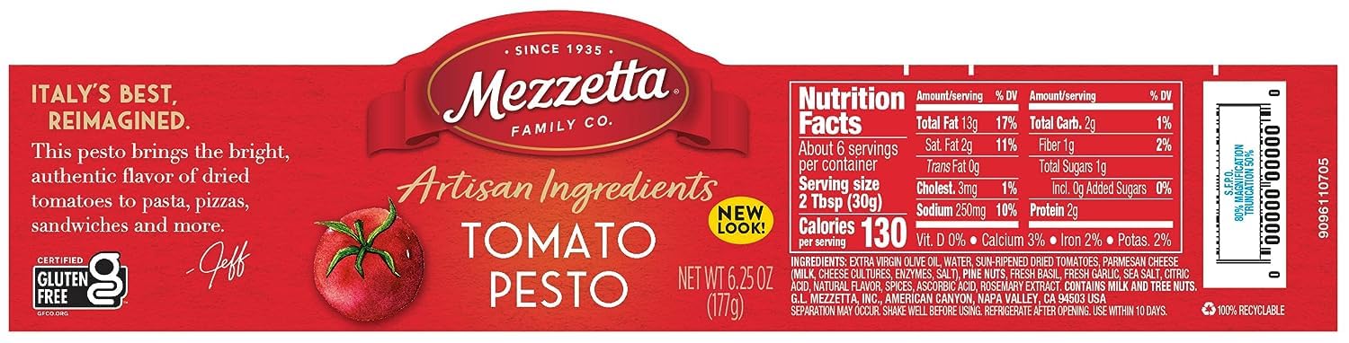 Mezzetta Sauce Pesto Sundrd Tmo
