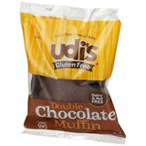 Udis Gluten Free Double Chocolate Muffin, 3 Ounce -- 36 per case.