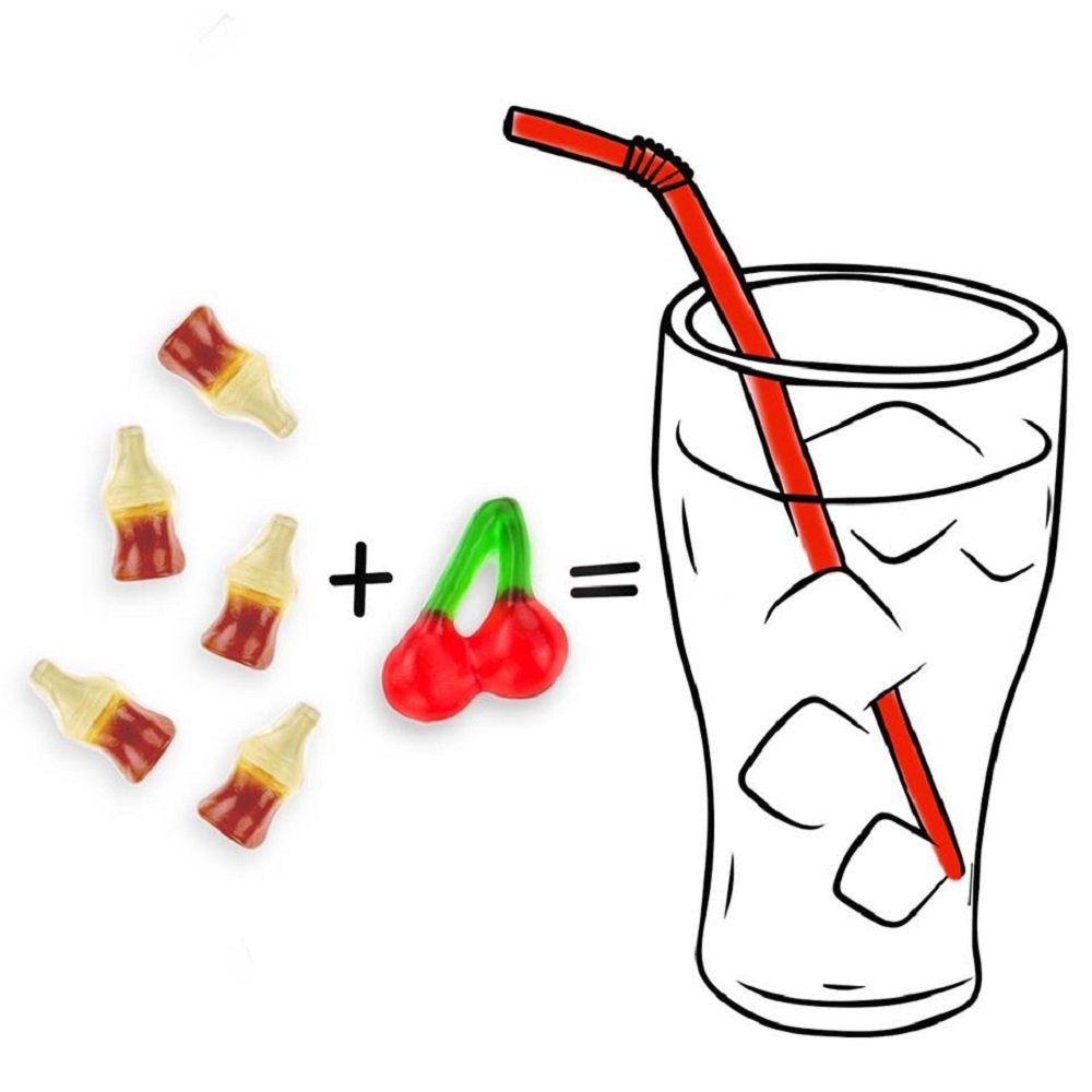 HARIBO Gummi Candy, Happy-Cola 8 oz. Bag (Pack of 10)