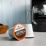 Fresh Roasted Coffee, Guatemala Huehuetenango, Medium Roast, 72 Pods for K Cup Brewers