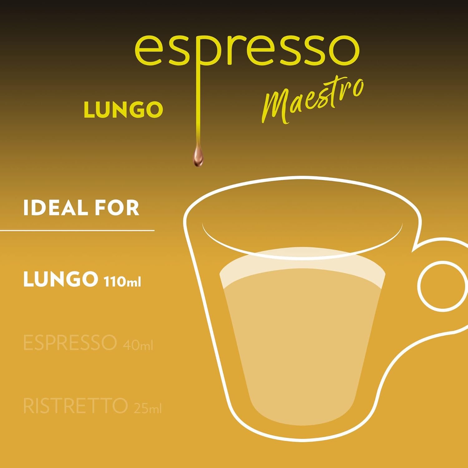 Lavazza Espresso Maestro Lungo Aluminum Capsules Compatible with Nespresso* Original Machines, Light Espresso Roast, 100% Arabica (30 Capsules)
