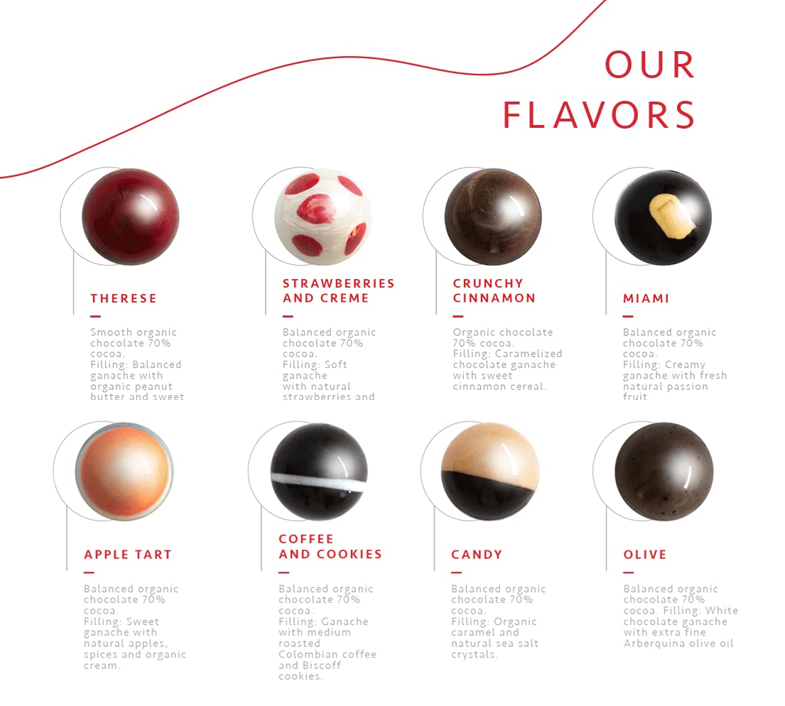 Dark Chocolate filled - Organic Chocolate - Chocolate gift (36)