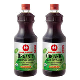 Wan Ja Shan Organic Aged Soy Sauce 33.8 oz - K-Parve, Naturally Brewed with Organic Soybeans | Rich, Slow-Aged Flavor | Non-GMO, No MSG, Traditional