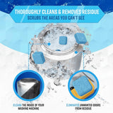 ACTIVE Washing Machine Cleaner for Pet Owners Enzymatic Deep Clean Descaler for Cat & Dog Hair, Urine, Odor, Residue, 24 Septic-Safe Tablets for Top