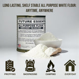 Future Essentials All Purpose Flour - Shelf-Stable, Long-Term Storage Baking Flour for Emergency Preparedness & Everyday Cooking - Made in the USA, 1