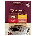 Teeccino Chicory Roasted Herbal Tea Sampler Pack (French Roast, Hazelnut, Vanilla Nut and Chocolaté), Caffeine Free, 12 Tea Bags (Pack of 2)