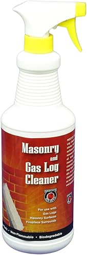 Meeco's Red Devil 504 Masonry & Gas Log Cleaner - Ready-to-Use Spray Removes Soot, Smoke, Dirt & Grease from Gas Logs, Fireplaces & Masonry Surfaces