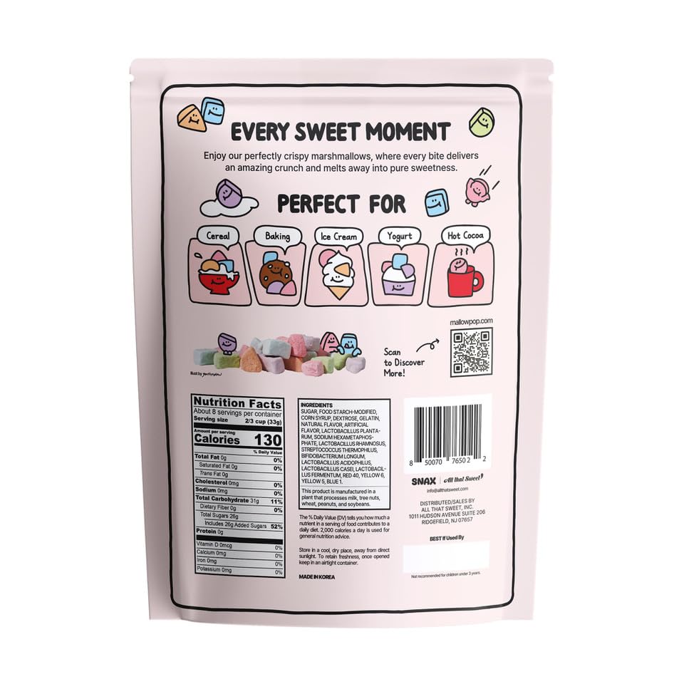 Mallow Pop Rainbow with Probiotics Family Size 9oz