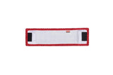 Rubbermaid Commercial Products 18 inch Adaptable Flat Mop Microfiber Pad, Red, for Janitorial/Professional Cleaners and Light-Duty Cleaning/Mopping