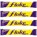 Cadbury Flake Bar | Total 4 bars of British Chocolate Candy - Cadbury Flake