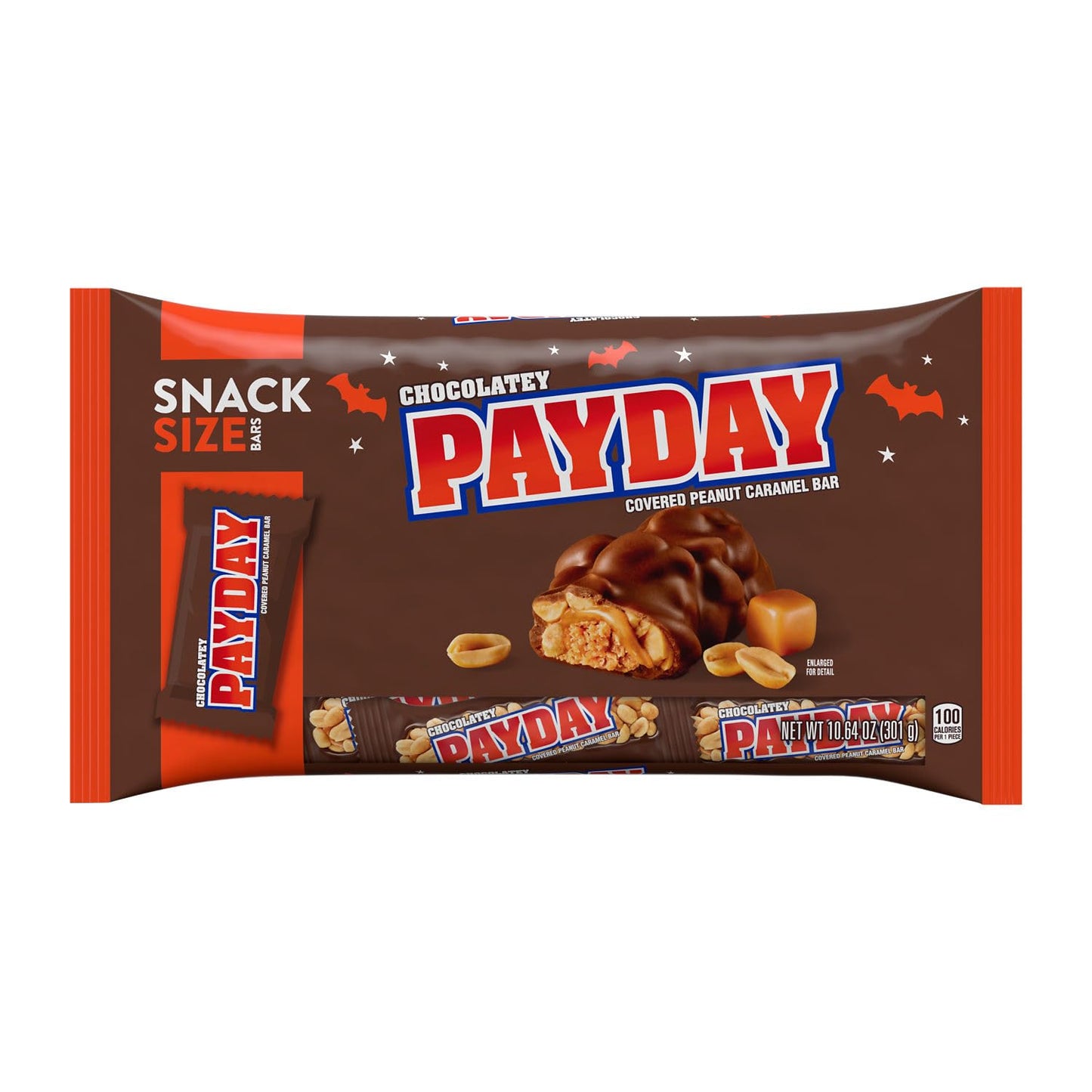 Payday, Halloween Chocolatey Covered Peanut Caramel Bar, 10.64 Ounce