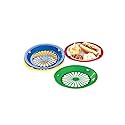 Miles Kimball Plastic Paper Plate Holders, Set Of 8 Assorted Colors