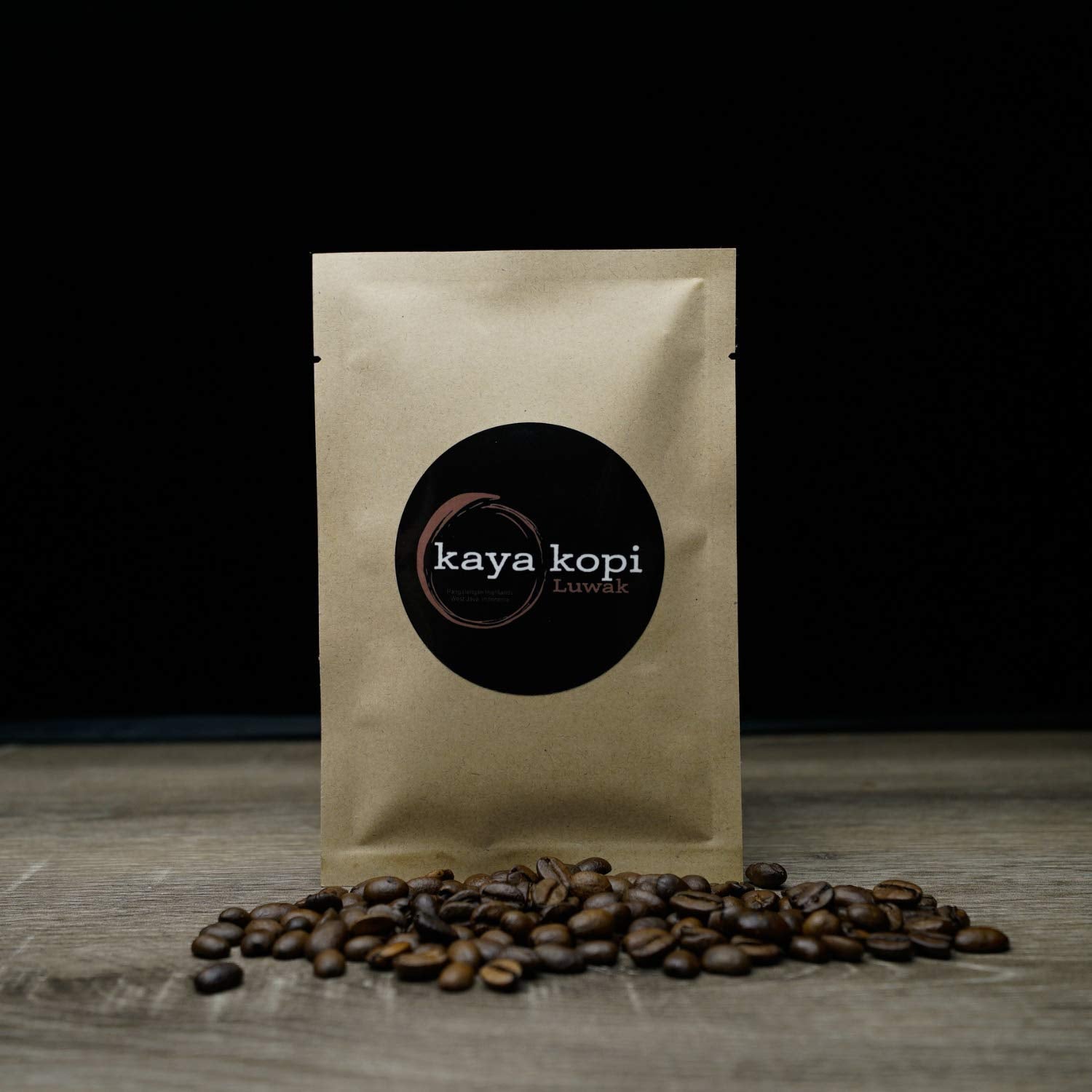 Kaya Kopi Premium Kopi Luwak From Indonesia Wild Palm Civets Arabica Coffee Beans (Medium Roast, 1.76 Ounce (Pack of 1))