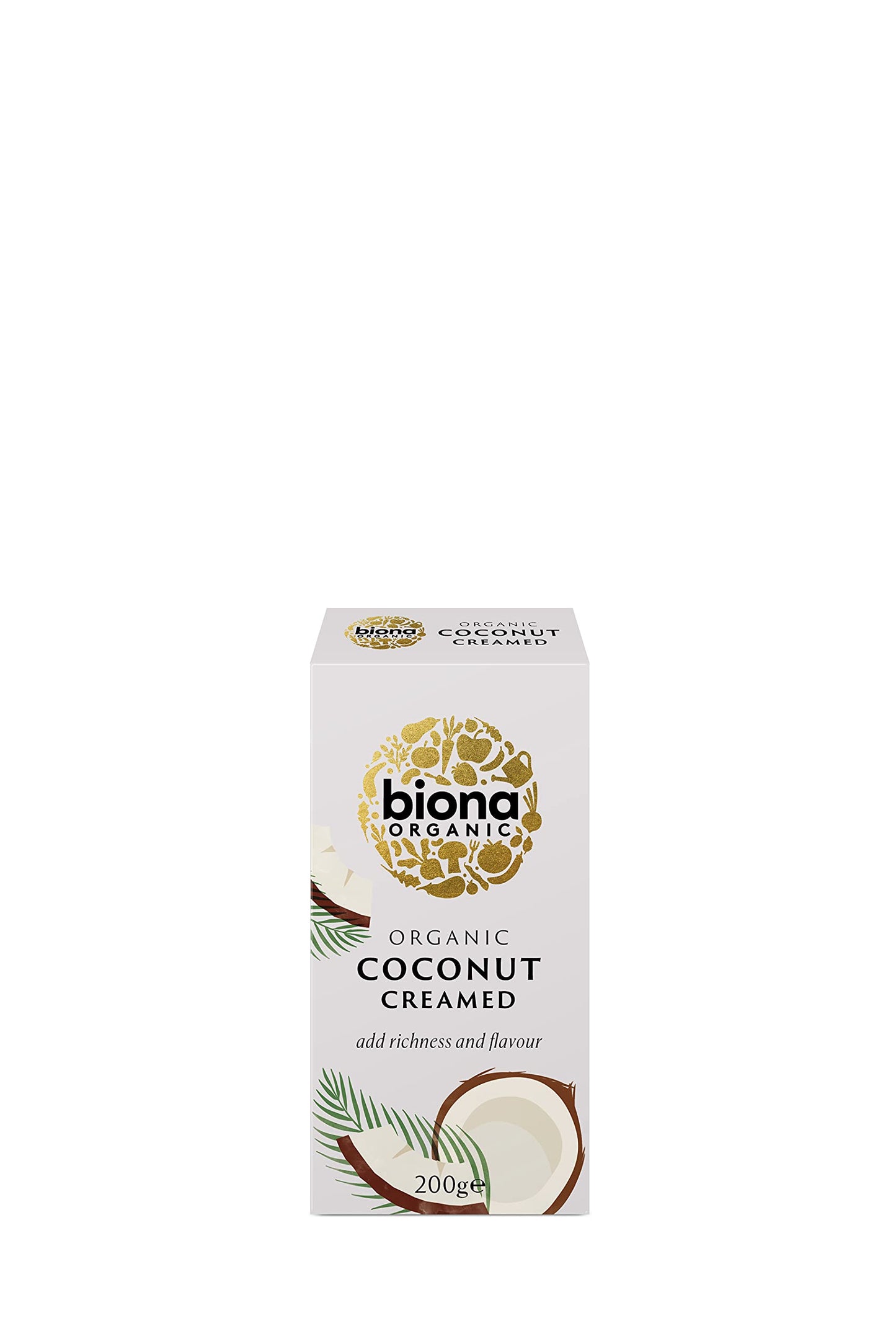 Biona Organic Creamed Coconut (200g) - Pack of 6