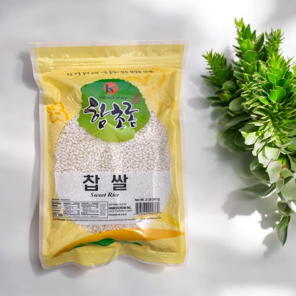 Sweet Rice Sticky Rice Glutinous Short Rice Rich in Fibers ?? 2LB Chapssal
