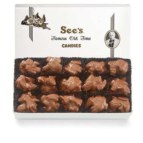 See's Candies 1 lb Milk Pecan Bud (White Wrap)