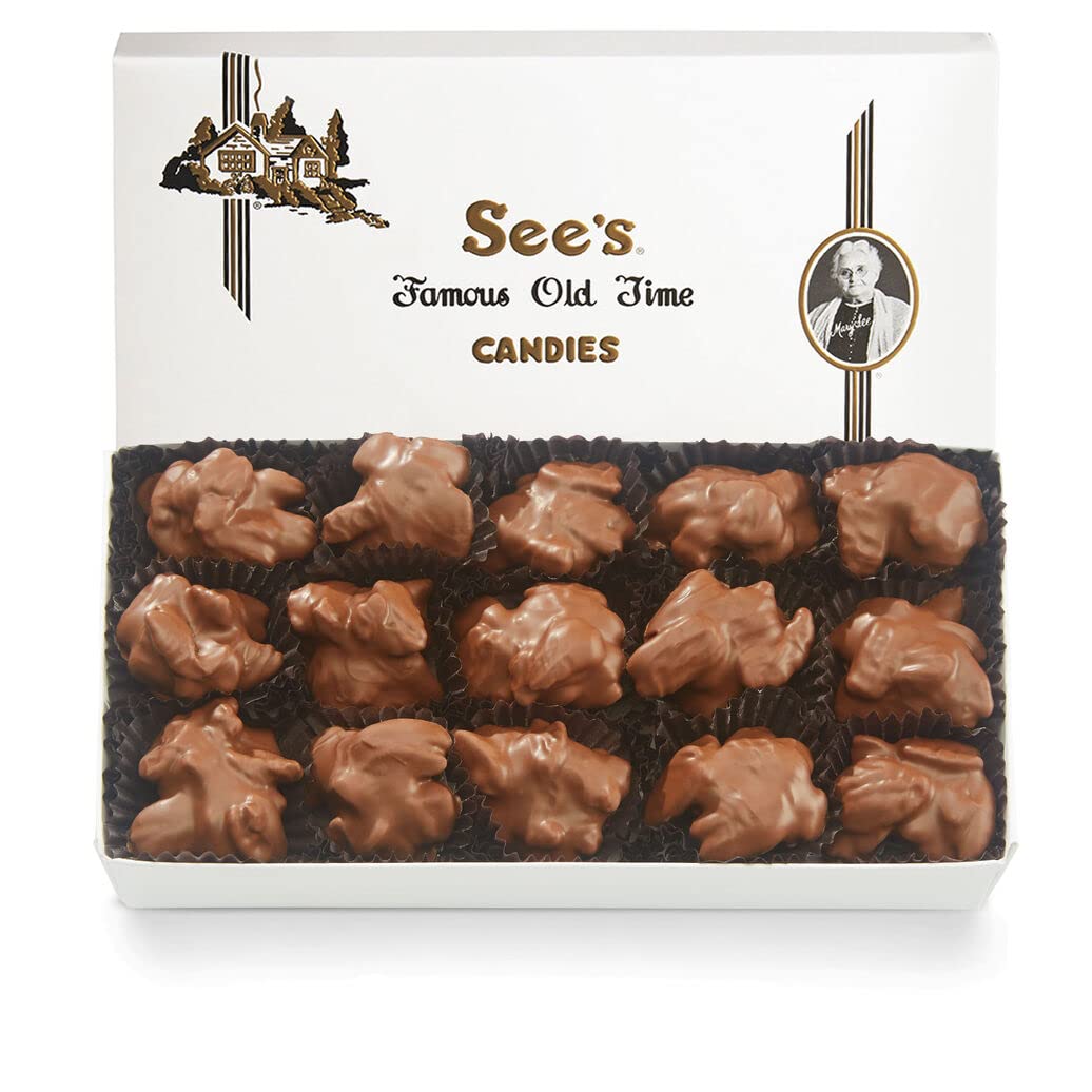 See's Candies 1 lb Milk Pecan Bud (White Wrap)