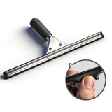 MRDARENSU 14-inch Squeegee for Shower Glass & Window Cleaning, Professional Stainless Steel Squeegee with Durable Handle for Streak-Free Glass