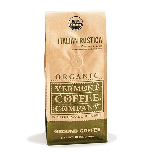 Vermont Coffee Company Organic Italian Rustica Ground Coffee, 12 oz