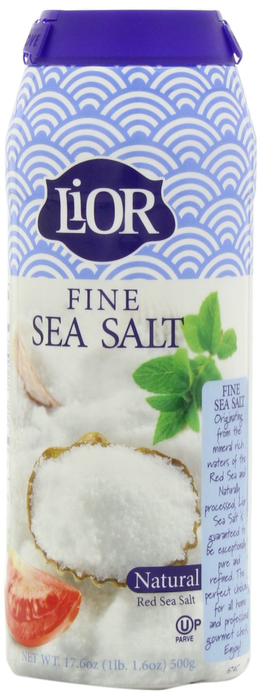 LiOR Fine Sea Salt Shaker Large, 17.6-Ounce Jars (Pack of 15)