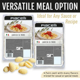 Piacelli Potato Gnocchi- Fresh Gnocchi Pasta Made with Organic Durum Wheat for Authentic Italian Taste- Healthy Pasta with Simple, Nutritious