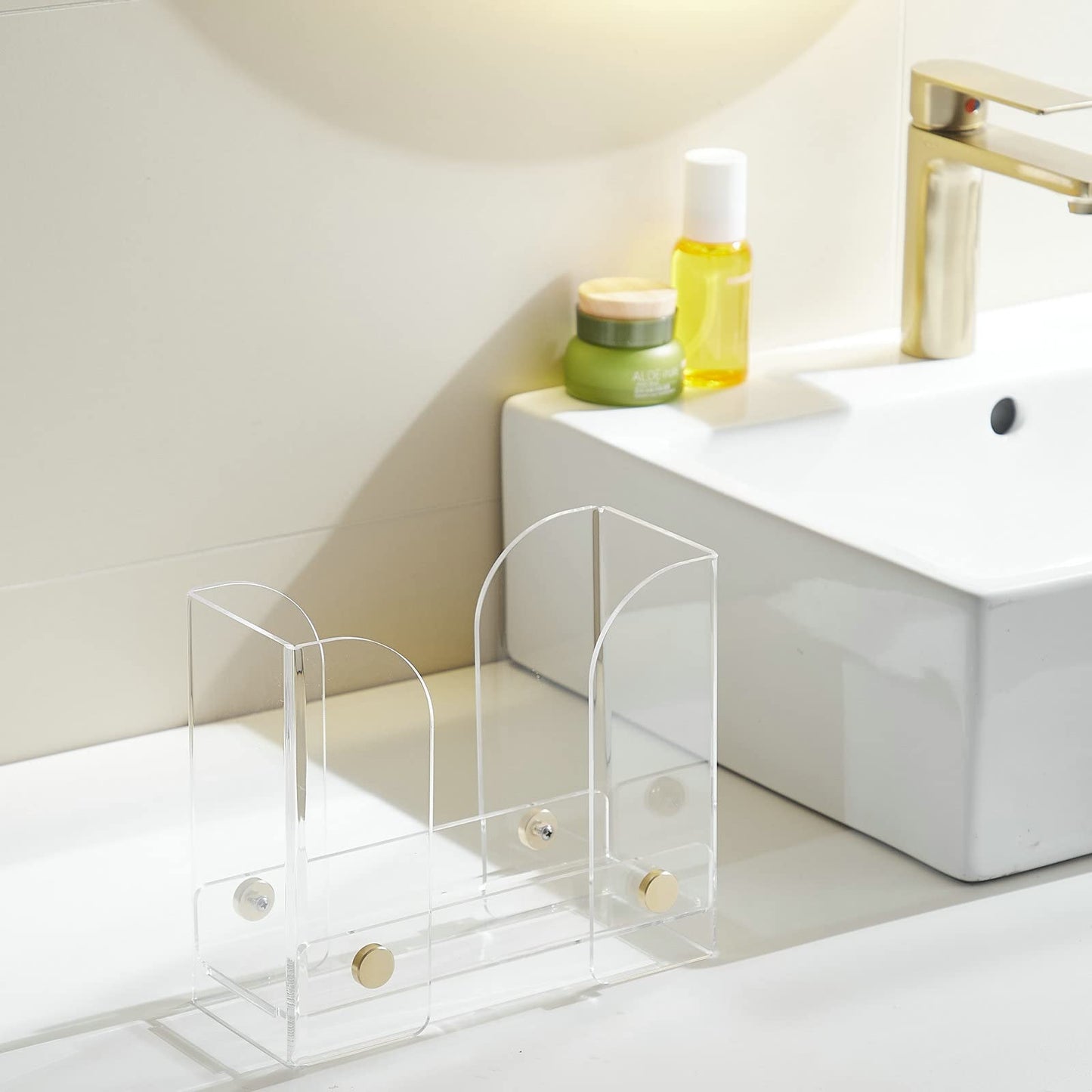 Folded Paper Towel Holder Acrylic Countertop Paper Towel Dispenser Suitable for Z-fold, C-fold or Multi-Fold Paper Towels1