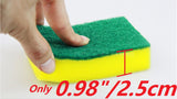 Kheoxusa Individually Wrapped Sponges, 670 Pack Sponges Individually Wrapped for Kitchen Scrub Dish Dishes Dishwashing Cleaning Non Scratch Scrubber