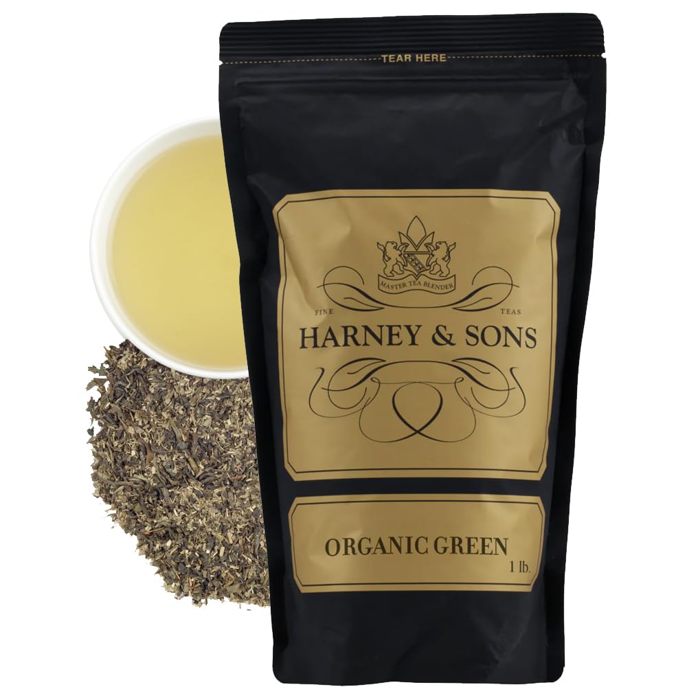Harney & Sons Organic Green with Citrus & Ginkgo, Loose tea, 16 ounce bag