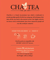 Cha4TEA 36-Count Earl Grey Tea Pods Compatible with Keurig K-Cup, Bold Black Tea with Bergamot Flavor
