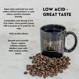 Cafe Don Pedro Colombian Supremo Low Acid Coffee Pods - Compatible with K-cup Coffee Maker, 100% Arabica, Battles Heartburn, Acidic Reflux 72 Low Acid
