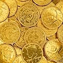 Chocolate Coins | 1.5-Pound Bag -125 Count | Bulk Chocolate Gold Coins for Holiday Gifts | Individually Wrapped Gold Candy for Gifting and Goodie Bags