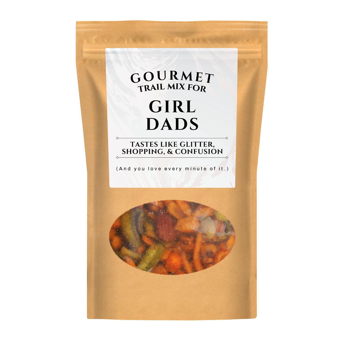 Gourmet Trail Mix for GIRL DADS - Tastes Like Glitter, Shopping, and Confusion and You Love Every Minute of It - Gifts for Dads of All Girls - Gift