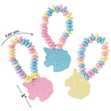 Oriental Trading 12 Pack of 12 - Birthday Party favors for Kids 4-8 | Fun candy for Kids | candy necklaces and bracelets | unicorn party favors |