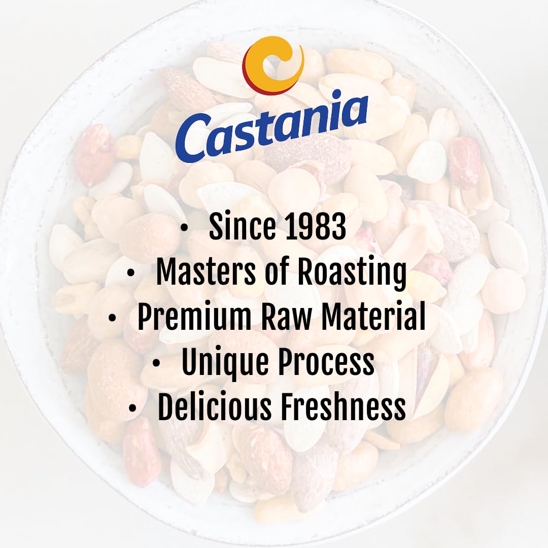 Castania Lebanese Mixed Nuts, Extra Mix with Pistachios, Almonds, Cashews, Hazelnuts, Peanuts, Pumpkin Seeds, Corn, and Chickpeas, 16oz