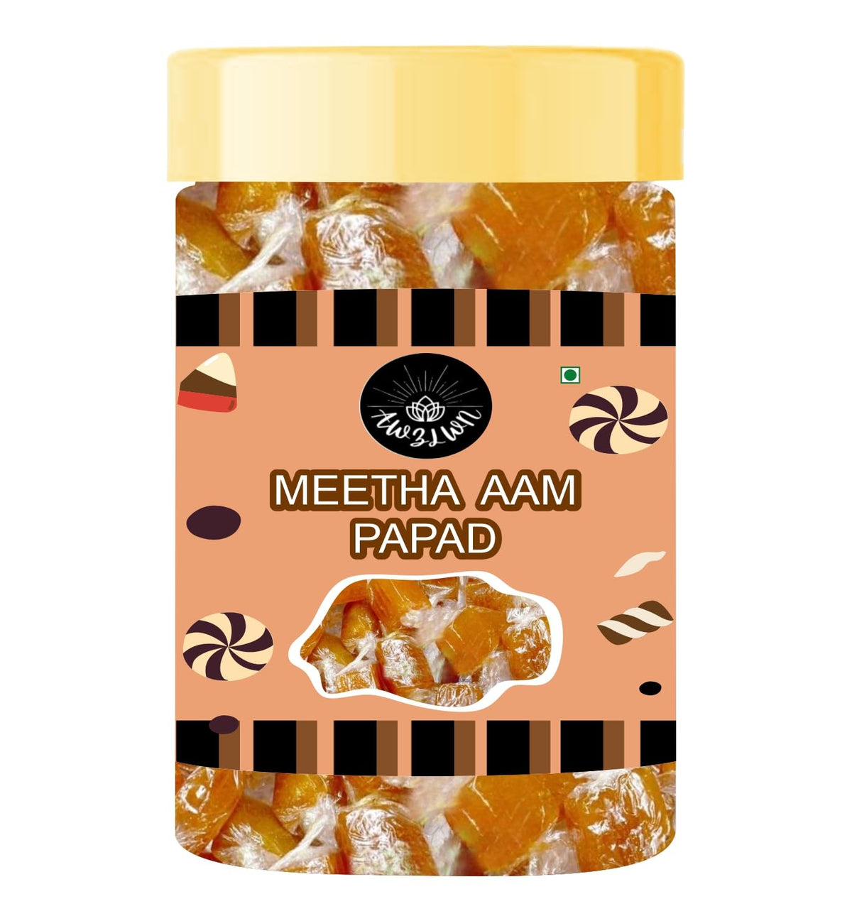 Awzlwn Indian Taste Candy (5.29 OZ / 150 GM, Meetha Aam Papad)