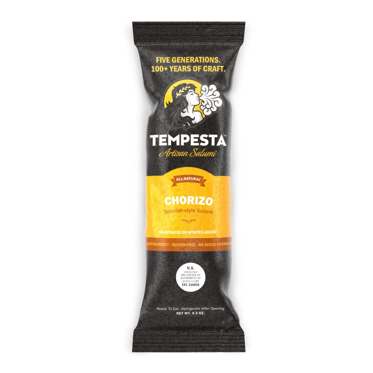 TEMPESTA Artisan Salumi - Chorizo (Spanish-style Salami) - 4.5 oz.