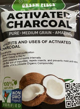 Green Piece® Activated Charcoal Pure - Medium Grain Air Purifying Bag - Kid/Pet Friendly Air/Water Fresheners - Odor Absorber - Resealable Bag - SUPER