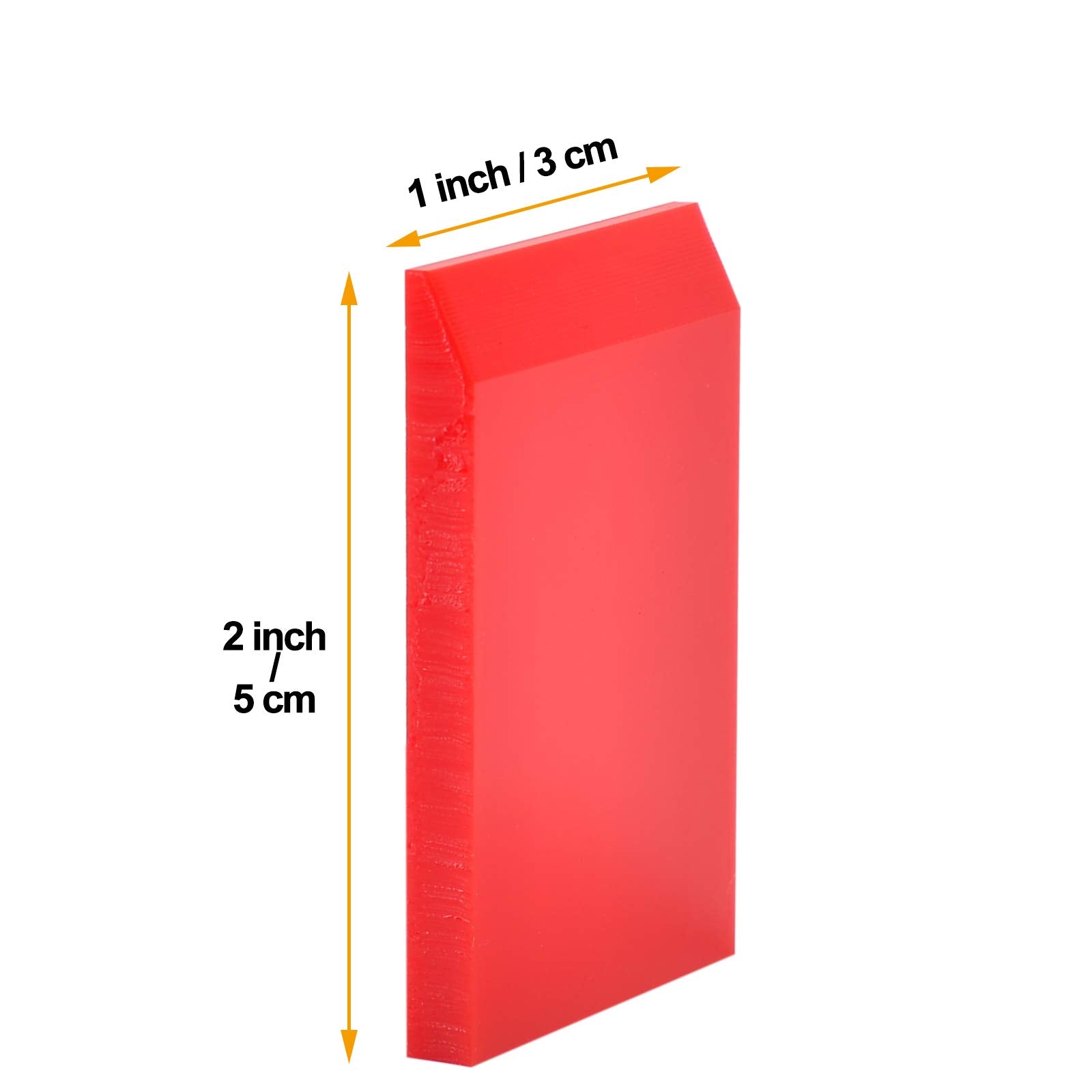AHCHAY 1-inch Rubber Extra Small Squeegee Flexible and Soft non scratching for Resin 3D Printing Cleanup, Car Rear Glass Cleaning, window tint films