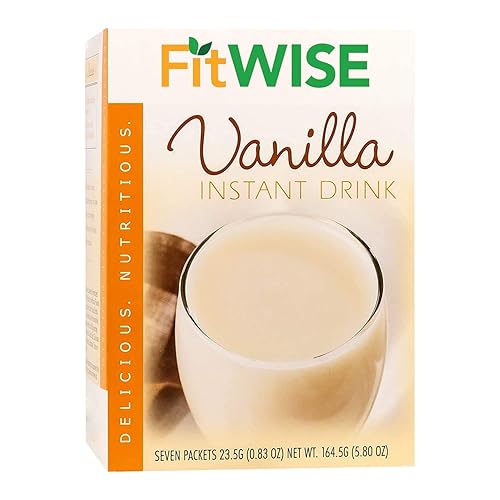 FITWISE - High Protein Instant Drink Mix, 15g Protein, Low Calorie, Low Carb, Low Fat, Gluten Free, Aspartame Free, KETO Diet Friendly, Ideal Protein