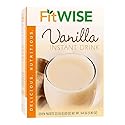 FITWISE - High Protein Instant Drink Mix, 15g Protein, Low Calorie, Low Carb, Low Fat, Gluten Free, Aspartame Free, KETO Diet Friendly, Ideal Protein