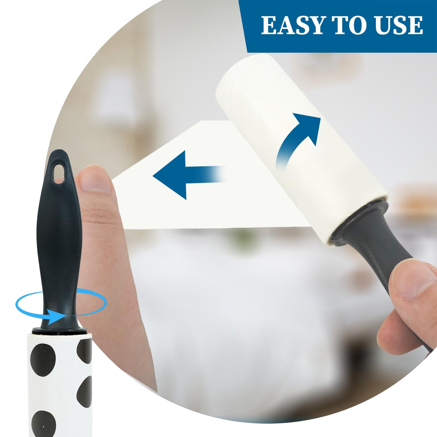 40 Pcs Mini Lint Roller, Lint Roller for Travel Size Sticky Removing Tool House Essentials for Pet Hair Removal Travel Clothes Gifts Bags Furniture