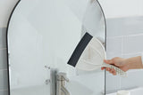 Broombi Silicone Handheld Brush & Dustpan Set - All Smooth Surface Squeegee Sweeper - Ideal for Pet Hair Removal, Wet and Dry Use to Maximize Clean-Up