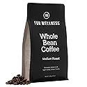 For Wellness Arabica Whole Bean Coffee (12 oz, Medium Roast) - Pair With The Good Stuff to Supercharge Your Coffee