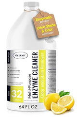 Multi-Purpose Probiotic Enzyme Citrus Cleaner, 1/2 Gallon (64 oz.) - Pet Stain and Odor Remover - Concentrated - Professional & Home Strength Drains