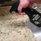 Granite Wax Plus - Granite Cleaner & Polish, Hard Water Stain Remover, Kitchen, and Bathroom Cleaner - Streak-Free Shine, Carnauba Wax, Banana Scent