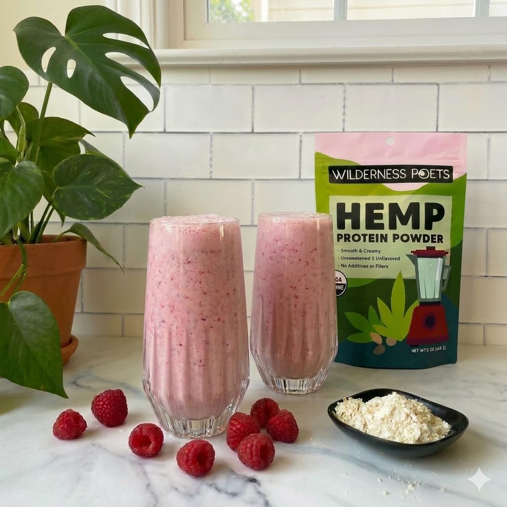 Wilderness Poets, Organic Hemp Protein Powder, 32 Ounce - 2 Pound