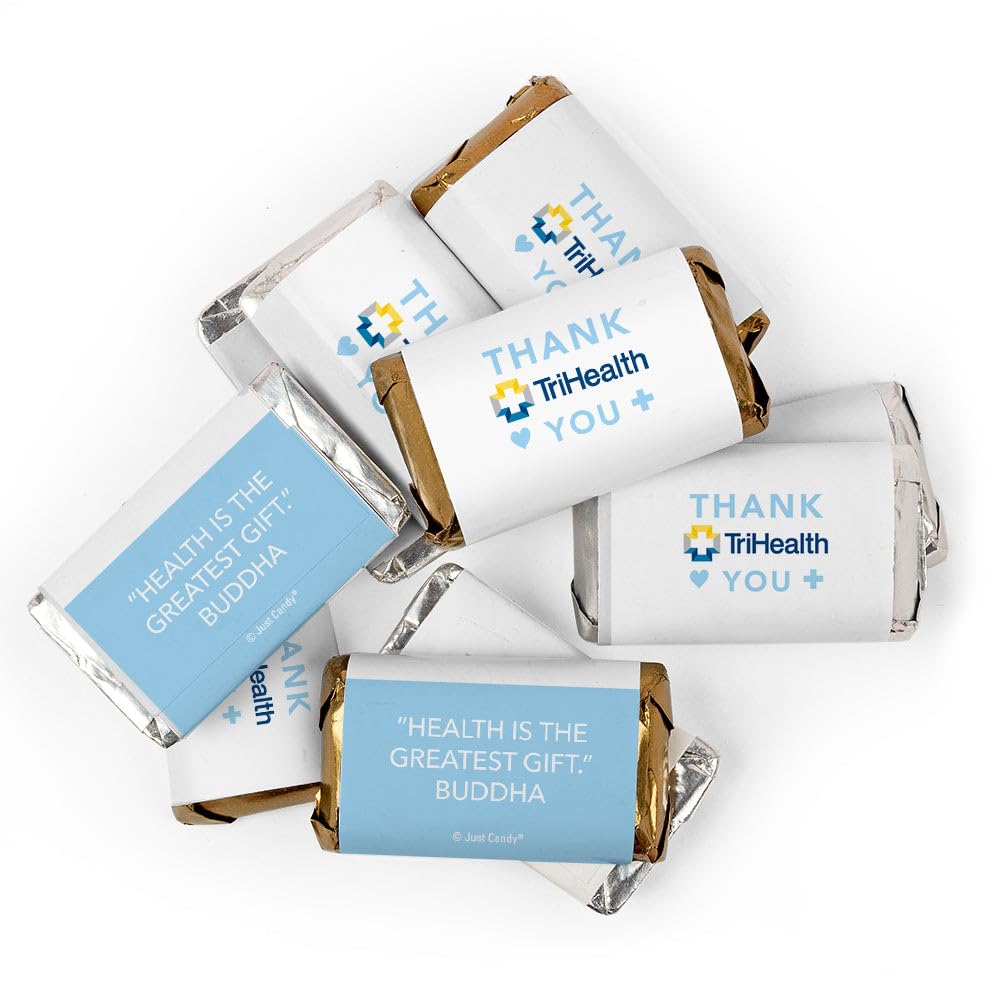 75ct Nurses Week Candy Personalized Miniatures (75 Pack) Light Blue Add Your Logo