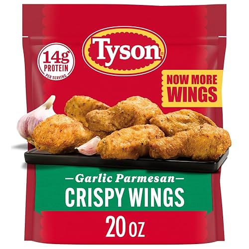 Tyson Frozen Garlic Parmesan Crispy Wings, 20 Oz