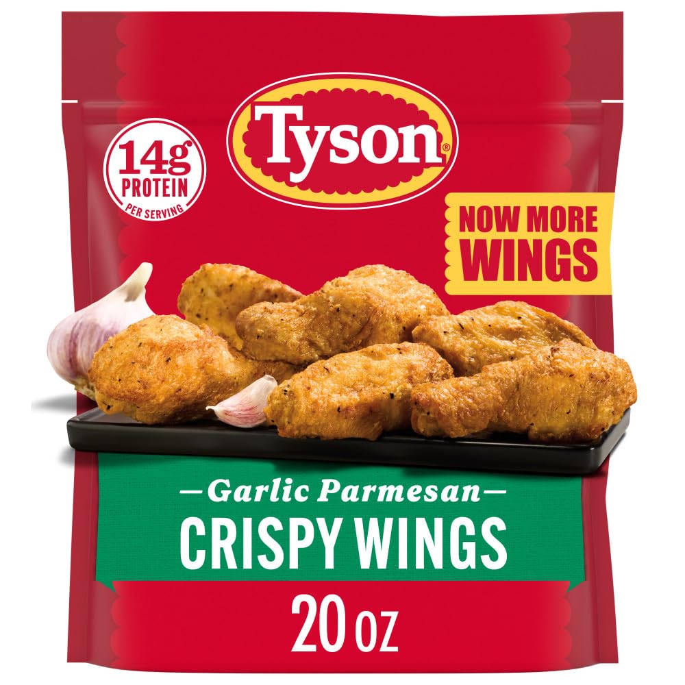 Tyson Frozen Garlic Parmesan Crispy Wings, 20 Oz